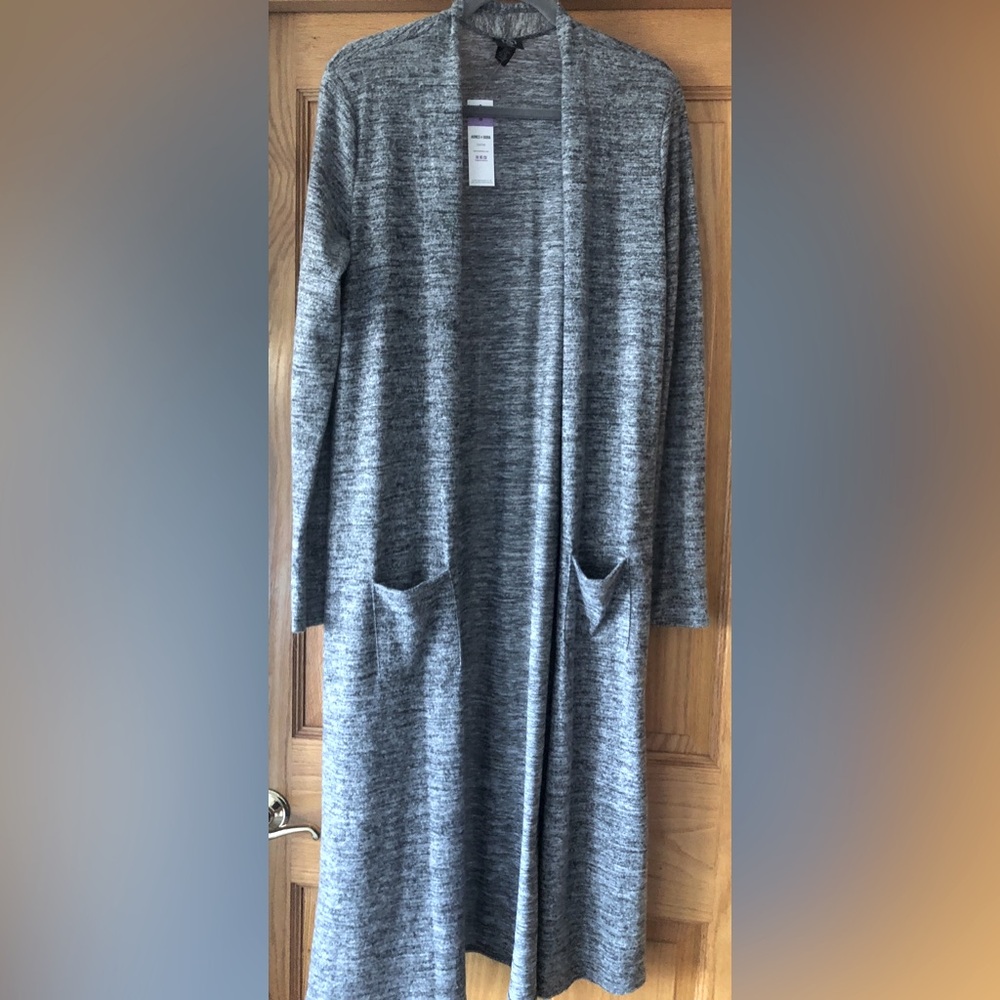 Agnes & Dora NWT Sweater Duster Gray Heather Size M